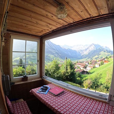Chalet Sonnenheim Mit Atemberaubender Aussicht Adelboden Exterior foto