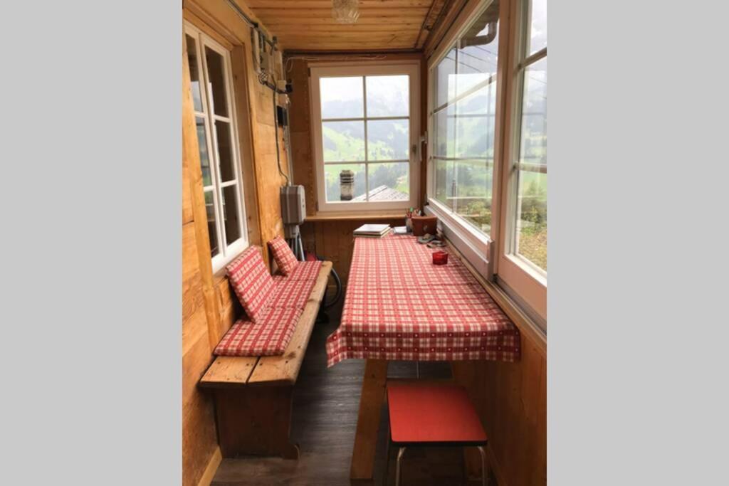 Chalet Sonnenheim Mit Atemberaubender Aussicht Adelboden Exterior foto